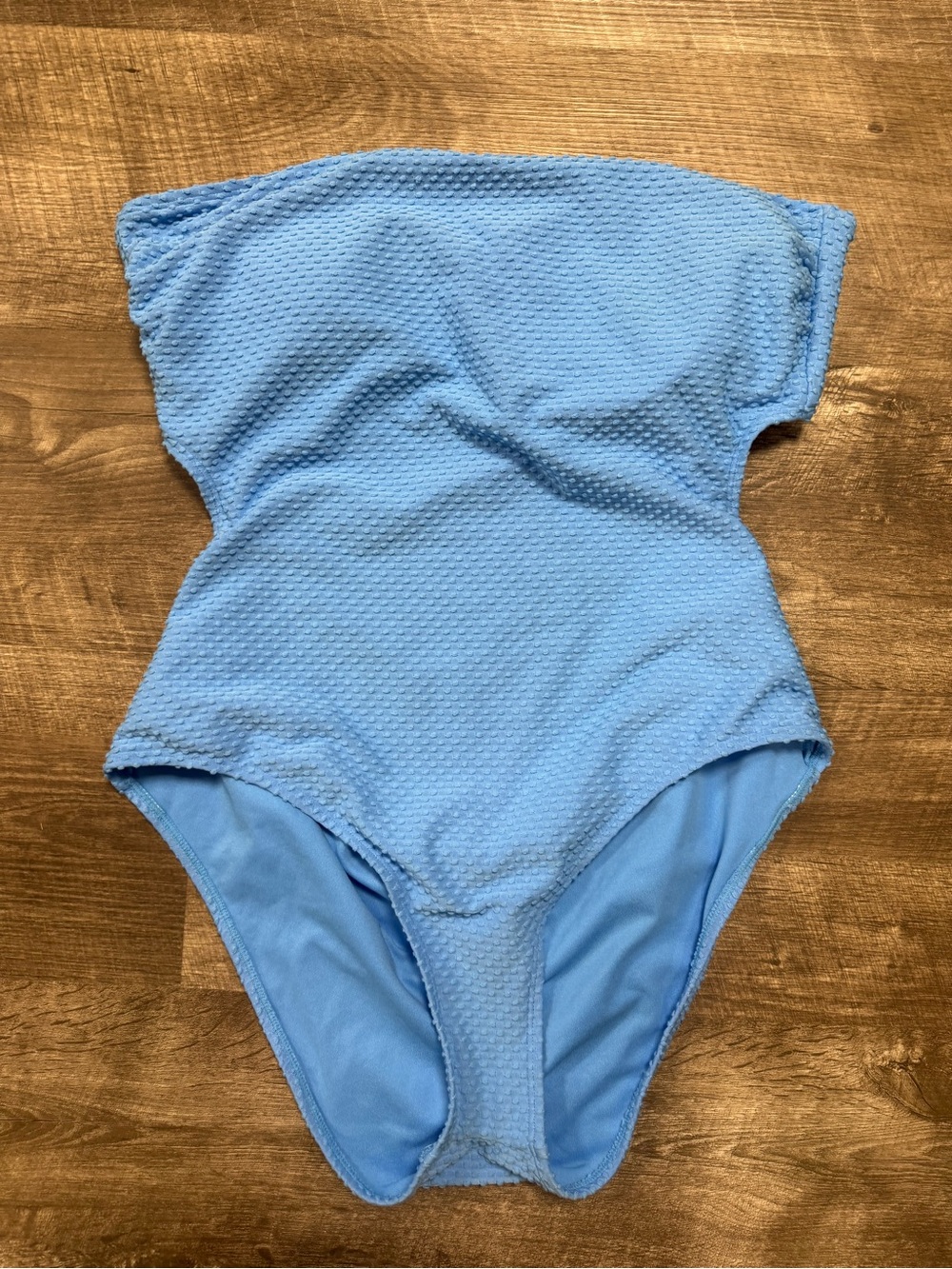 Ninety-Nine Blue Strapless One Piece Bathing Suit Size XL